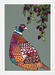 Pheasant White Frame