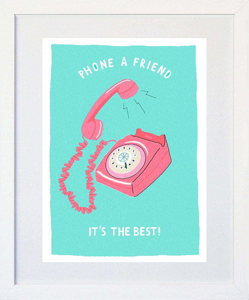 Lockdown - Phone A Friend White Frame