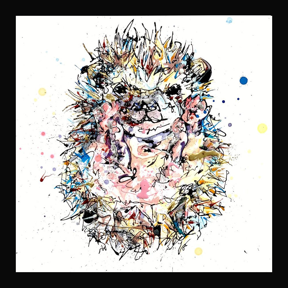Print Open Edition Animals - Pickles-30 x 30-Black Box Frame (No Mount)