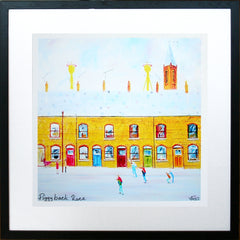 Piggyback Race Framed 40 x 40