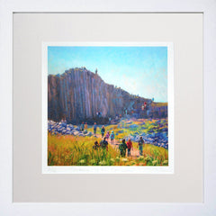 Pilgrimage To The Causeway White Frame