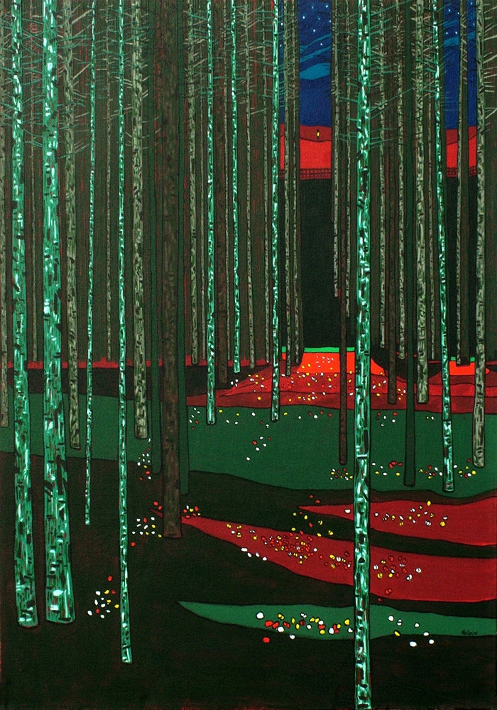 Pine Forest Starry Night