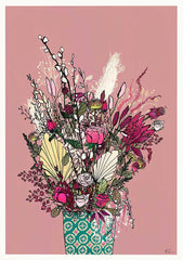 Pink Blooms Unframed