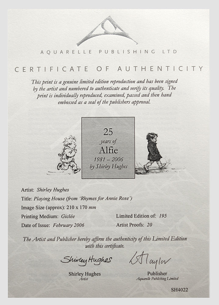 Playing House Artist Proof