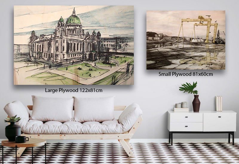 Sketchbook on Wood - The Dark Hedges