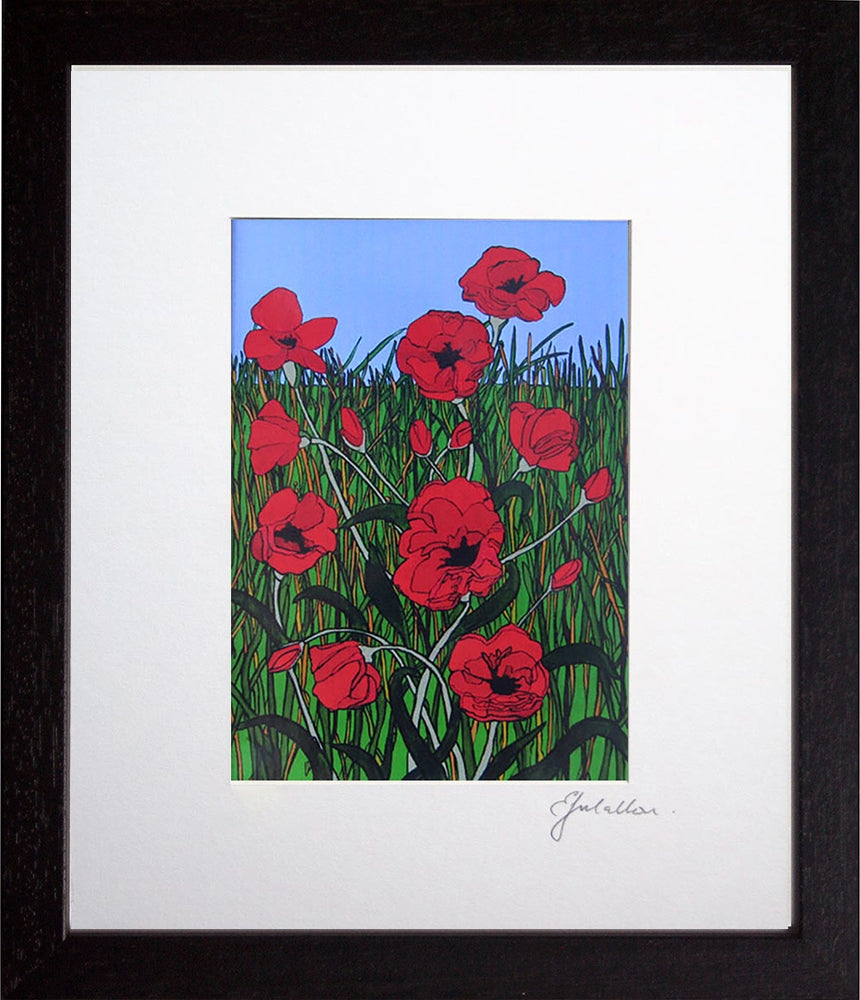 Poppies Black Frame