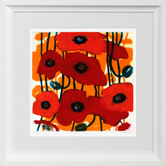 Poppies Chunky White Frame