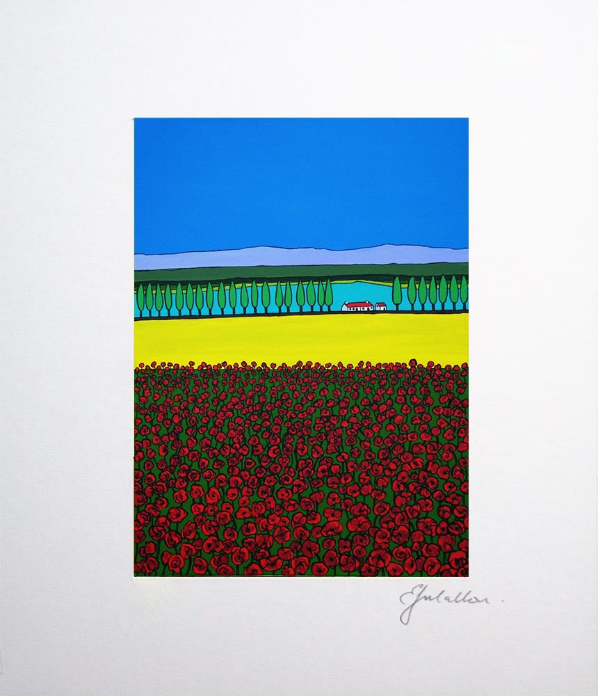 Poppy Field Unframed
