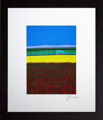 Poppy Field Black Frame