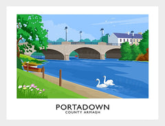 Co Armagh - Portadown-50 x 70-White Box Frame (No Mount)