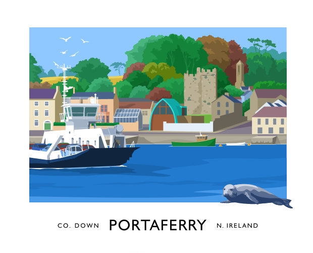 Co Down - Portaferry Ferry Unframed 70x50