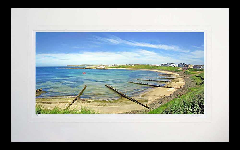 Co Antrim - Portballintrae-71 x 45-Flat Black Frame