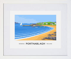 Co Donegal - Portnablagh Frame White 40x30 With Mount