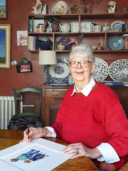 90th Birthday Print - Alfie & Annie Rose Reading