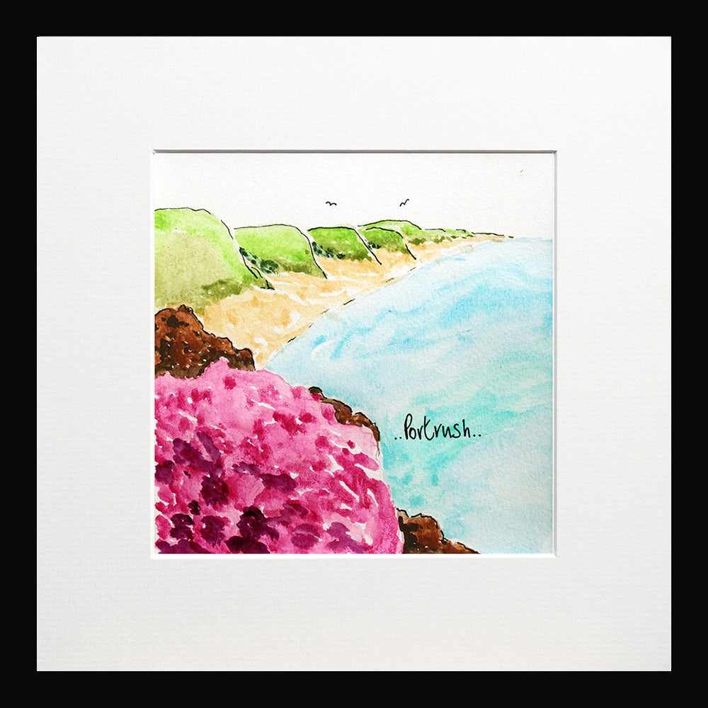 Portrush Small Flat Black Frame