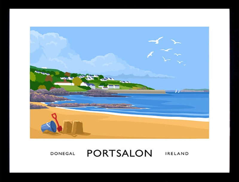 Co Donegal - Portsalon Frame Black 70x50