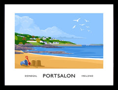 Co Donegal - Portsalon Frame Black 70x50