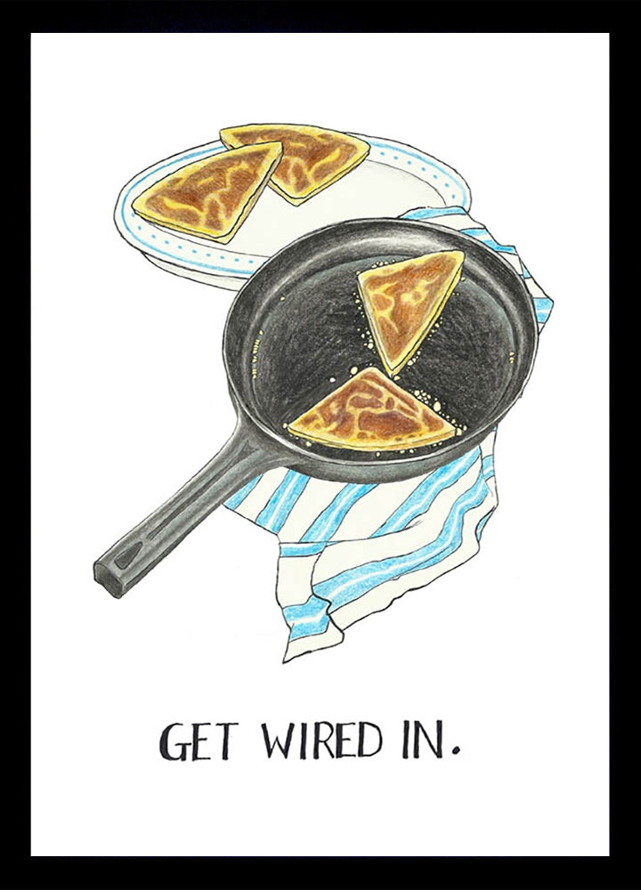 Food - Potato Bread - A2 - Black Box Frame