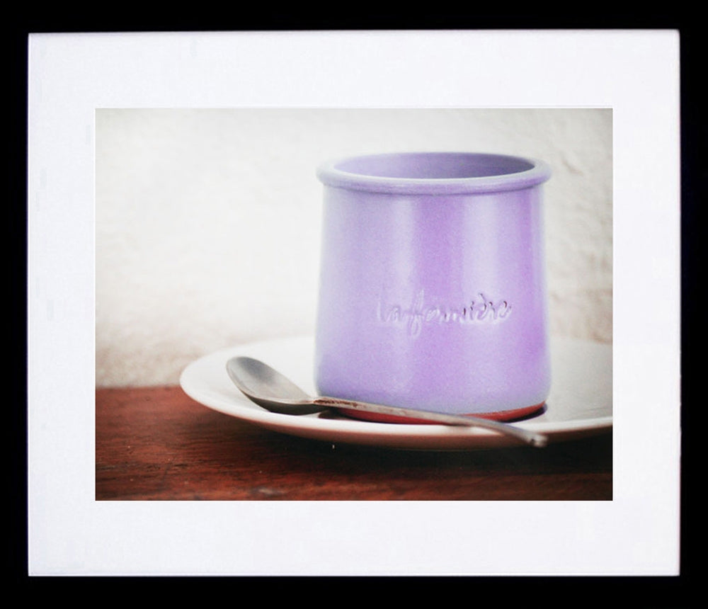 Paris In Purple - Cup And Saucer Framed