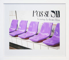 Paris In Purple - Metro Seats Frame White