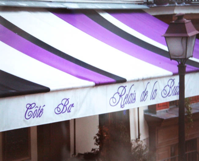 Paris In Purple - Shop Awning Unframed