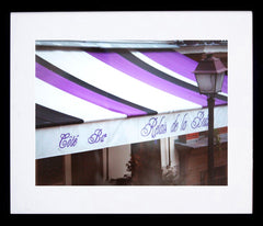 Paris In Purple - Shop Awning Framed