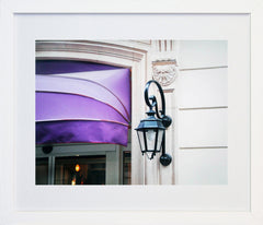 Paris In Purple - Wall Light Frame White