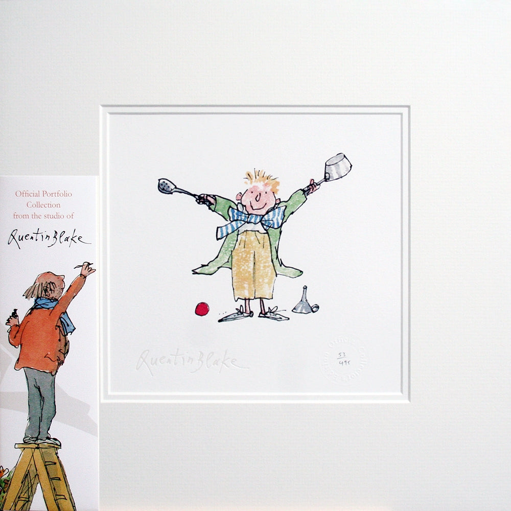 Quentin Blake - Sorting Out The Kitchen Pans Unframed