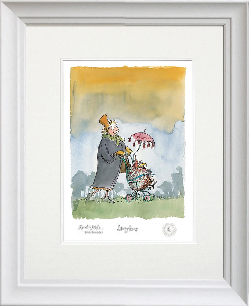Quentin Blake 90th Birthday - Loveykins - Framed