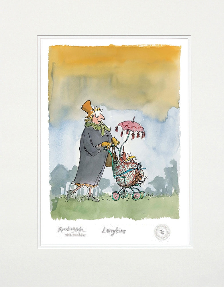 Quentin Blake 90th Birthday - Loveykins - Unframed