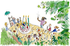 Quentin Blake 90th Birthday - Mr Filkins in the Desert