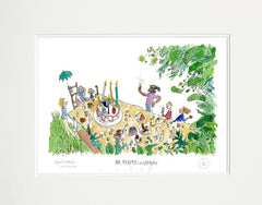 Quentin Blake 90th Birthday - Mr Filkins in the Desert - Unframed