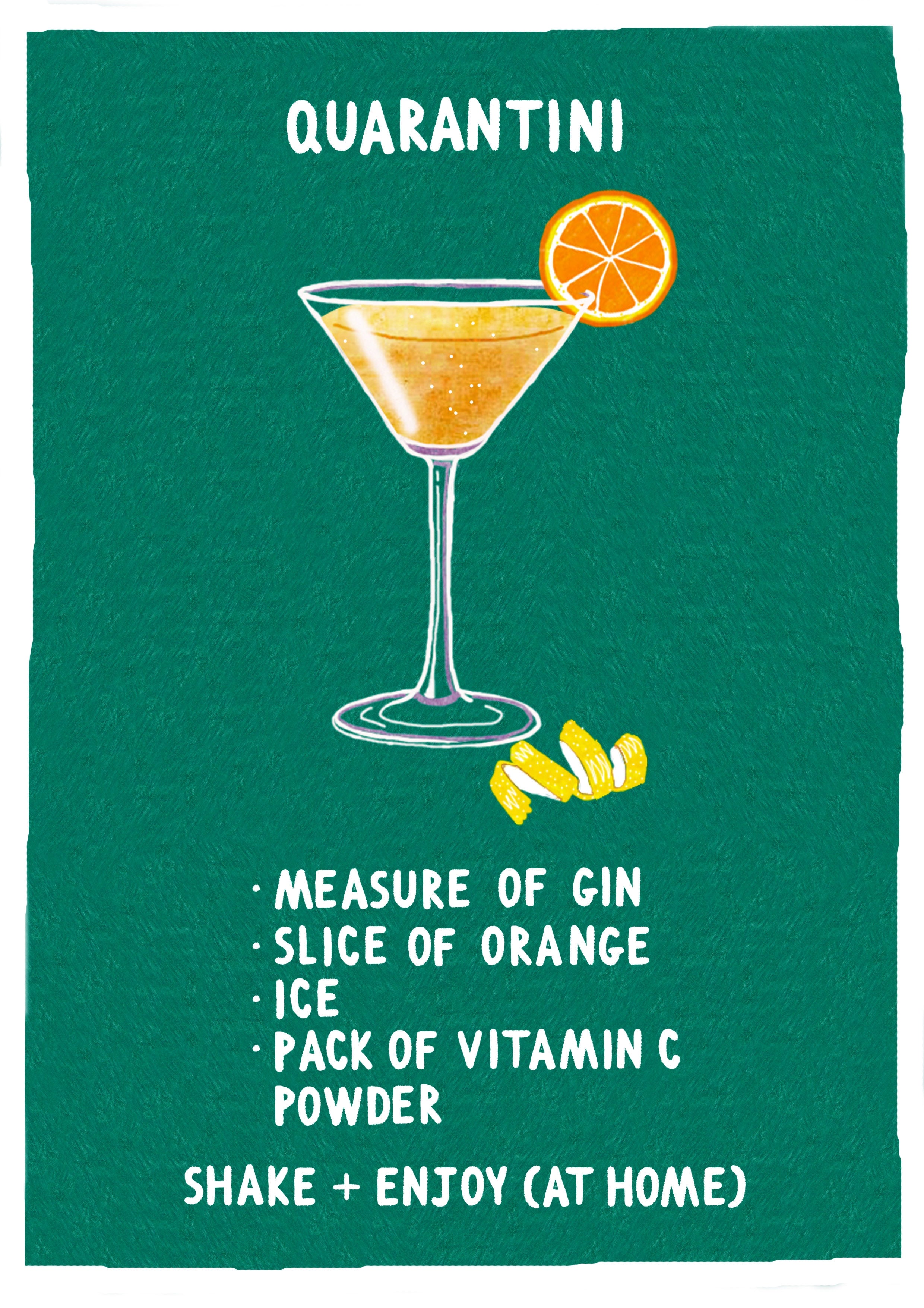 Lockdown - Quarantini Unframed