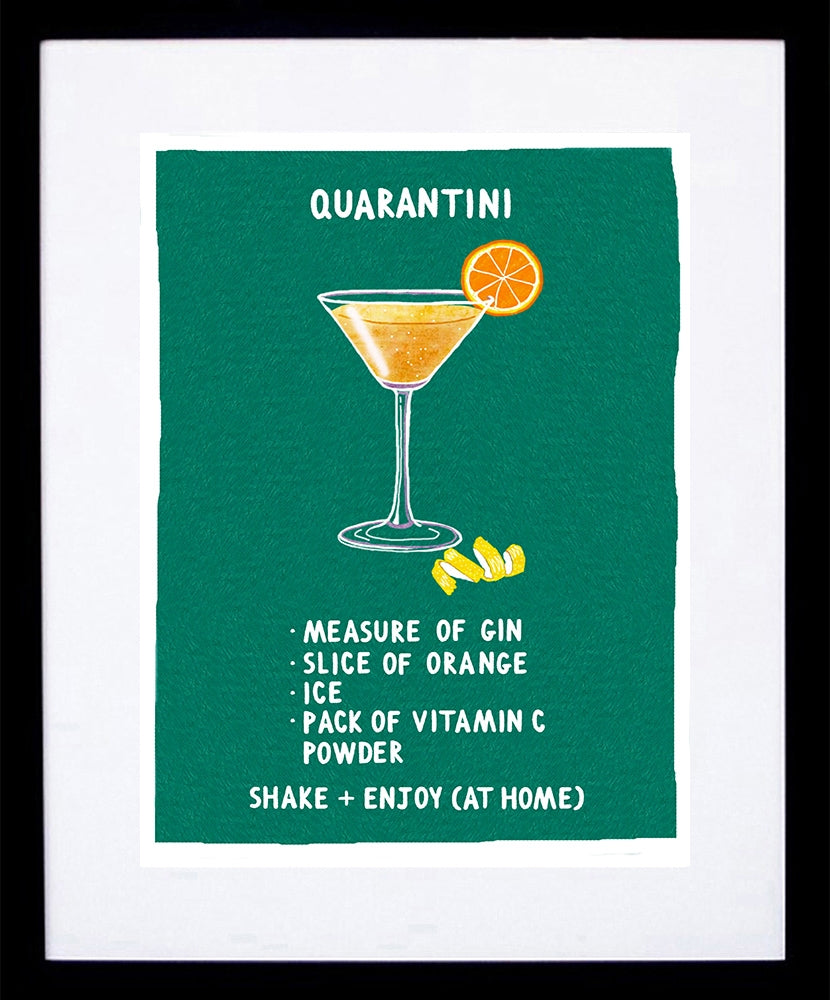 Lockdown - Quarantini Black Frame