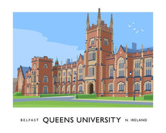 Belfast - Queens University Unframed 70x50