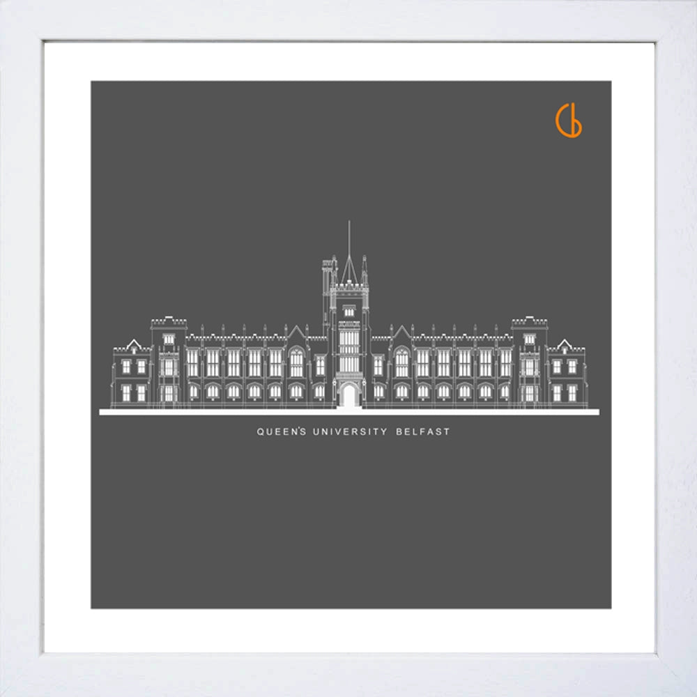 Belfast Queen's University-15 x 15-White Box Frame