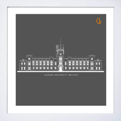 Belfast Queen's University-15 x 15-White Box Frame