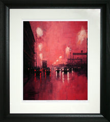 Print - Queens Road, Belfast-57 x 65-Chunky Black Frame