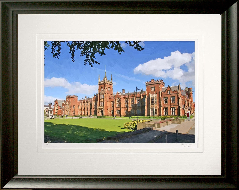 Belfast - Queen's University Frame Black Moulded 60x47.5
