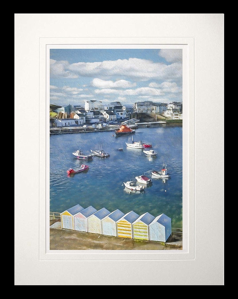 Co Antrim - Quiet Day Portrush-60 x 47.5-Flat Black Frame