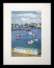 Co Antrim - Quiet Day Portrush-60 x 47.5-Flat Black Frame