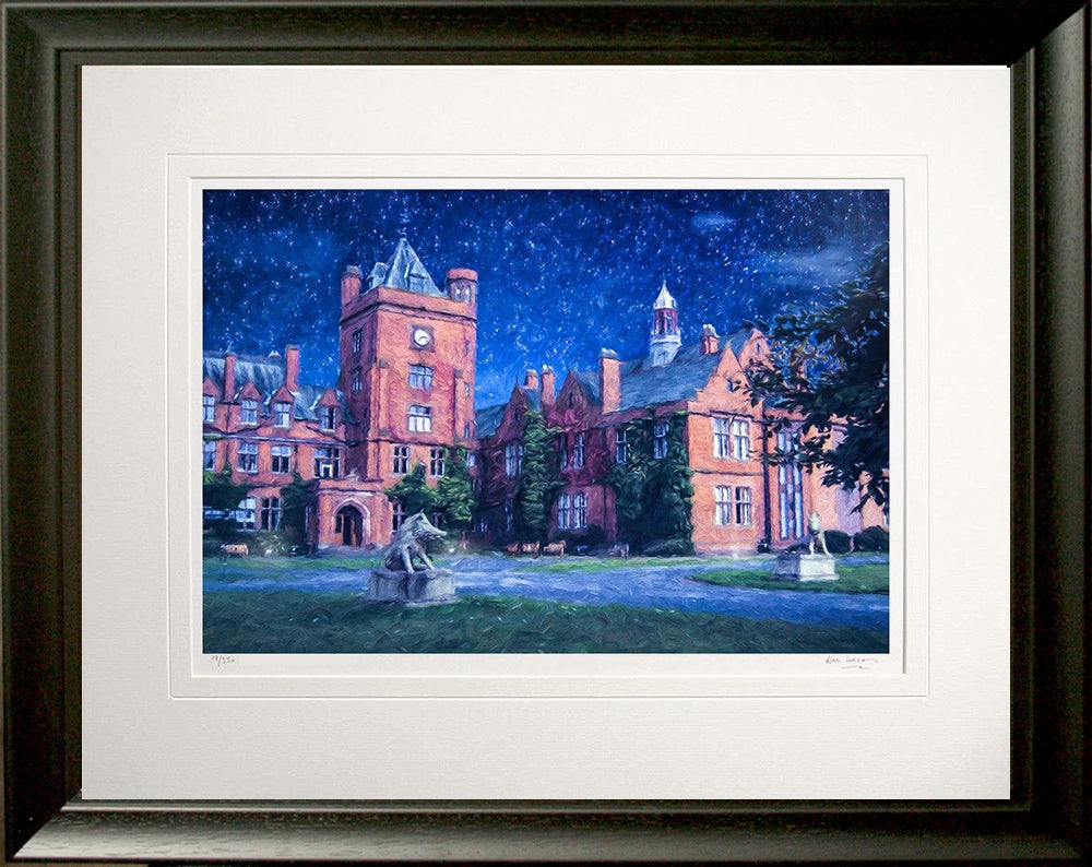 Belfast - Quiet Evening Campbell College Frame Black Moulded 60x47.5