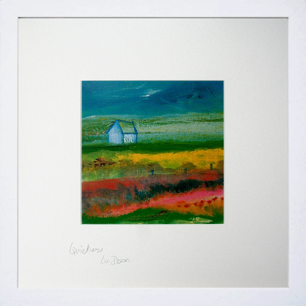 Print - Quietness, Co Down White Frame