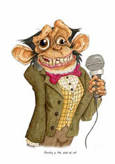 Animals - Chimp (Shakespeare Quote) Unframed