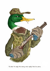 Animals - Duck (Shakespeare Quote) Unframed
