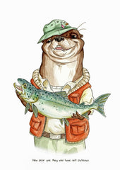 Animals - Otter (Shakespeare Quote) Unframed