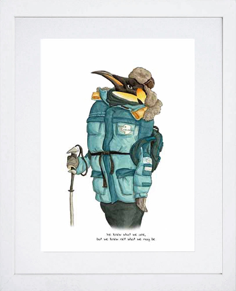 Animals - Penguin Frame White