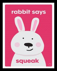 Rabbit Says Framed