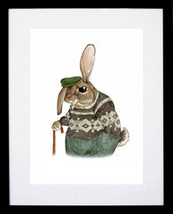 Animals - Hare Black Frame
