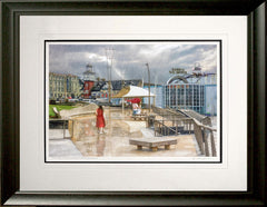 Co Antrim- Rain Series - Barry's Portrush - Black Scoop Frame
